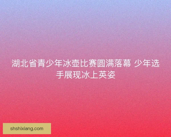 湖北省青少年冰壶比赛圆满落幕 少年选手展现冰上英姿